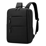Mochila Resistente Notebook Executiva Tecido Moderno Viagem Cor Preto