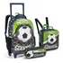 Mochila Rodinha Carro Menino Se13989 Racing Lancheira Desenho Do Tecido Futebol