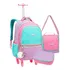Mochila Rodinha Escola Denlex Lancheira Estojo Matelasse 360 Cor Cores Desenho Do Tecido Colorido