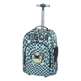 Mochila Rodinha G Lov It Tigor Tigre Radical Pacific 7772176 Cor Verde