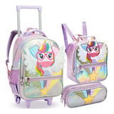 Mochila Rodinha Infantil Menina