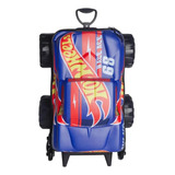 Mochila Rodinha Tripla Hotwheels