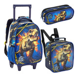 Mochila Rodinhas Infantil Lancheira