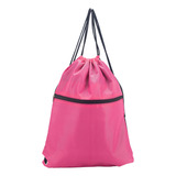 Mochila Saco Bolsa Academia Esporte Costas Impermeável Cor Rosa chiclete Desenho Do Tecido Lisa Gazz