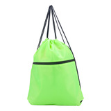Mochila Saco Bolsa Academia Esporte Costas Impermeável Cor Verde limão Desenho Do Tecido Lisa