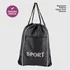 Mochila Saco Com Fechamento Cordão Esportes Academia Futebol Cor Saco Costas Preto