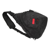 Mochila Sling Camouflage Black Com Bolso Lateral De Grande C