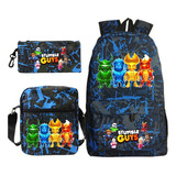 Mochila Stumble Guys Para Crianças Conjunto De 3 Peças Bol