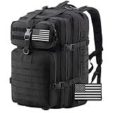 Mochila Tática 50L Militar PREMIUM BRASIL CAMPING TRILHA Trakking -Preto-