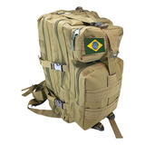 Mochila Tática Camping Militar 40 Litros Grande Impermeável Cor Verde