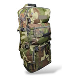 Mochila Tática Camping Militar 80 Litros Grande Resistente T Verde Camuflado