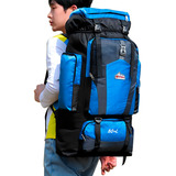 Mochila Tática Camping Militar 80 Litros Resistente Água Cor Turqueza Unistar