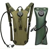 Mochila Tática Com Refil Hidratação 3 Litros Bike Corrida Verde Tamanho único