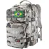 Mochila Tática Impermeável Patch Grande Para 45 Litros Br Cor Camuflado Cinza Desenho Do Tecido Liso