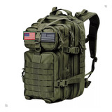 Mochila Tatica Militar Impermeavel Reforçada Grande 50l Eua Cor Verde musgo Desenho Do Tecido Lisa