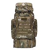 Mochila Tática Militar Impermeável Reforçada Grande 80 Litro -Camuflado M1-