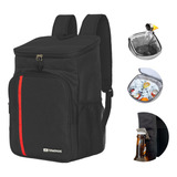 Mochila Térmica Bolsa Termowave Cooler Caixa Para Bebidas Praia Viagem Bag Cerveja Cor Preto