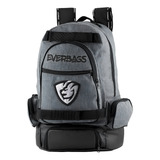 Mochila Térmica Fitness Marmita Preta Everbags Notebook Cor Cinza Desenho Do Tecido Preto