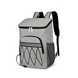 Mochila Térmica Mochila Cooler Bolsa Térmica à Prova De Vazamento Bolsa Bag Cooler Bolsa Térmica Isotérmica Cooler Caixa Para Bebidas Praia Viagem PREMIUM Cinza