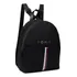 Mochila Tommy Hilfiger, Cor Preta, Design De Tecido Liso