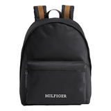 Mochila Tommy Hilfiger Th Monotype Dome 16 Litros Preto