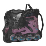 Mochila Traxart Para Patins Inline Bag Roller   Preta