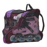 Mochila Traxart Para Patins Inline Bag Roller Roxa