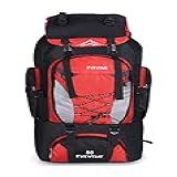 MOCHILA TRILHA CAMPING ACAMPAMENTO 80L LITROS IMPERMEÁVEL 0166X Cor Vermelho