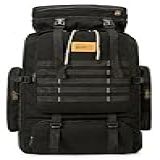 MOCHILA TRILHA CAMPING ACAMPAMENTO 80L LITROS IMPERMEÁVEL 0169X Cor-Preto