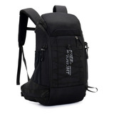 Mochila Trilha Camping Trekking 30l Forte Capa De Chuva Cor Preto Desenho Do Tecido Liso Com Costuras Reforçadas
