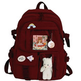 Mochila Urbana Spector Escolar Infantil All Over Cor Vermelho Design Algodão jean pu