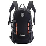 mochila viagem caminhada trekking resistente preto