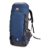 Mochila Viagem Camping Trilha Trekking Montanhismo 65l Cor Azul