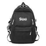 Mochila Viagem Escolar Grande Notebook Feminina Masculina Cor Preto Desenho Do Tecido Lisa