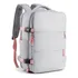 Mochila Viagem Grande, Impermeável, Casual, Trilha Luxo Cor Cinza Desenho Do Tecido Liso