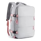 Mochila Viagem Grande Impermeável Casual Trilha Luxo Cor Cinza Desenho Do Tecido Liso