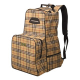 Mochila Xadrez Bota E Capacete Hipismo Equitação