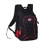 Mochila Y E S Com 02 Divisões Com Bolso Frontal PRETO ROSA