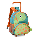 Mochila Zoo De Rodinha Dino Dinossauro T Rex Infantil