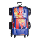 Mochilete Infantil Max Toy Hotwheels Bone Monster 3d Azul