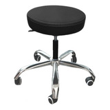 Mocho Banqueta Base Cromada Tatto Clinica Estetica Dentista