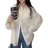 Moda Croche Camisa Branca