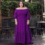 Moda Feminina Vestido Xadrez