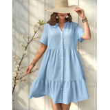 Moda Vestido Curto Casual