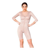 Modelador Curto Colchetes E Mangas Cor Bege Kelogel