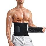 Modelador De Cintura Masculino MOLUTAN Para Perda De Peso E Controle De Barriga- Modelador De Corpo- Cinto De Suor -preto- Médio-
