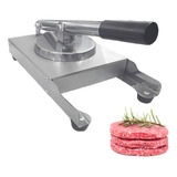 Modelador De Hamburguer Hamburgueira Manual 2 Discos Inox Cor Cinza Inox