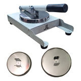 Modelador De Hamburguer Manual Profissional Inox C 2 Formas Cor Carbono