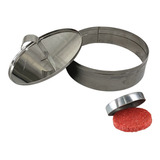 Modelador Redondo Aço Inox P Carne Hambúrguer Ovo