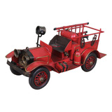 Modelo De Caminhão De Bombeiros Nostálgico Antigo Retrô